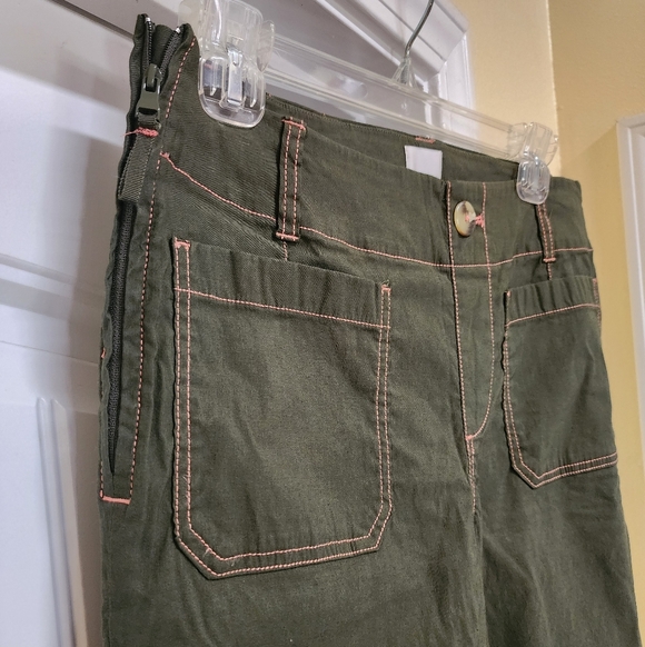 Maeve Collette Wide Leg Pants Green size 29 - Picture 1 of 4